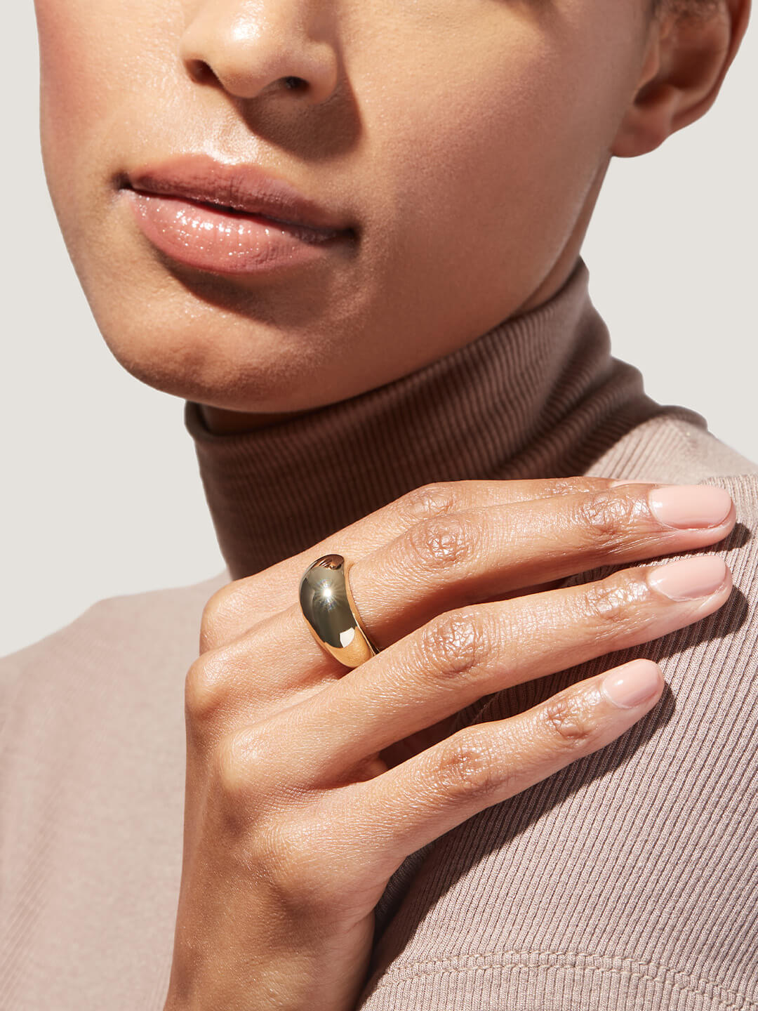 Noa Gold Dome Ring