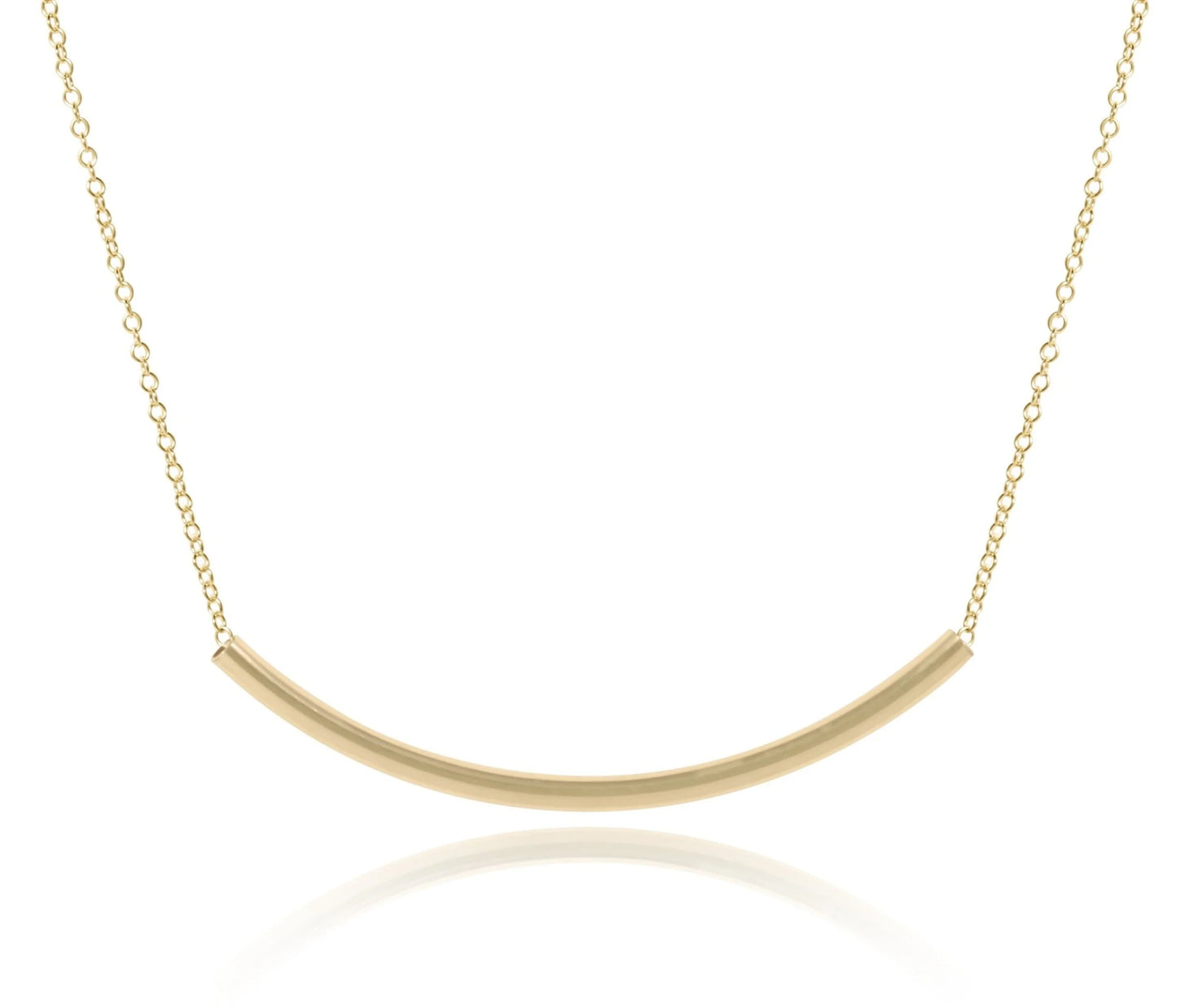 Necklace Gold 16" - Bliss Bar Gold