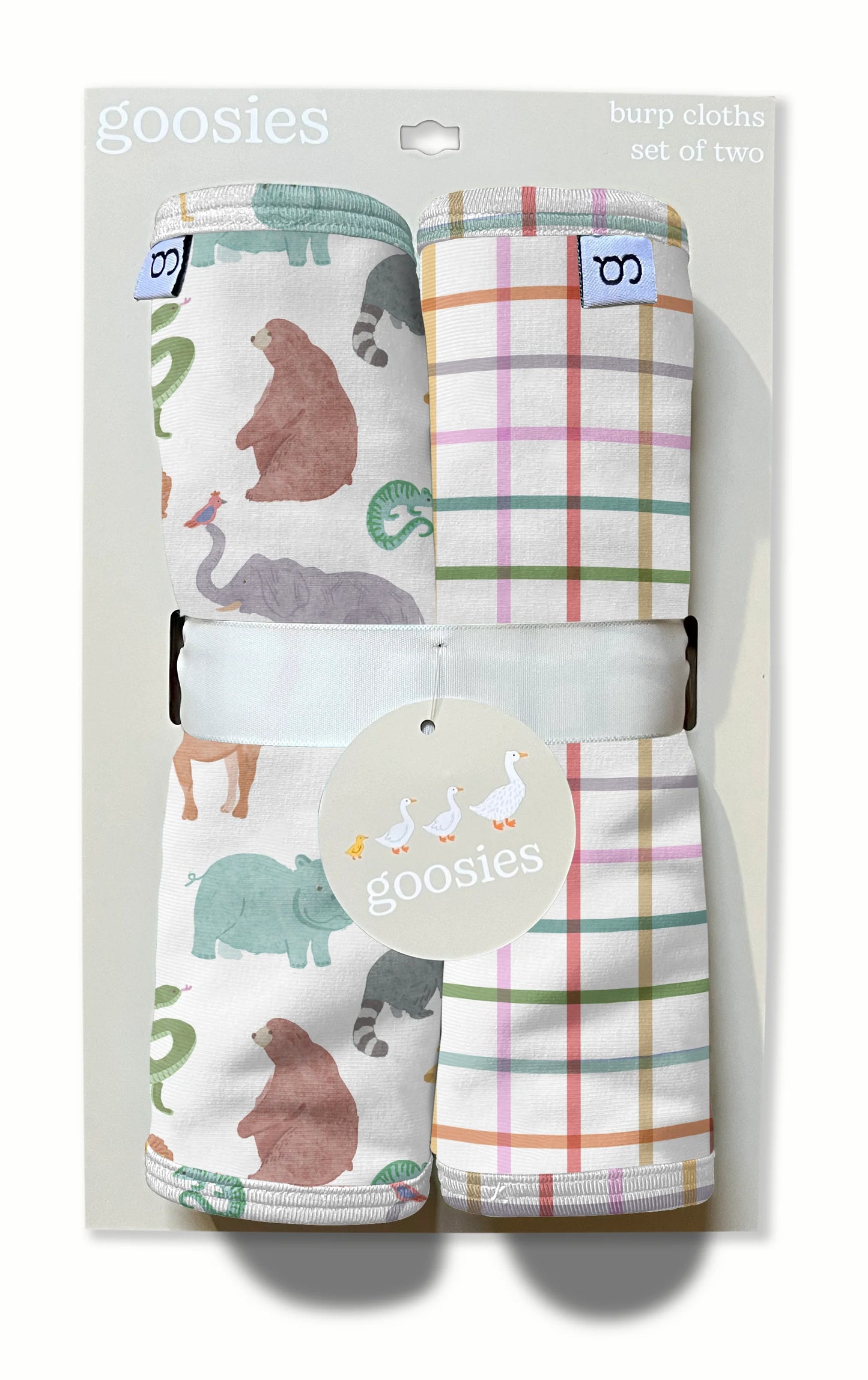 Burp Cloth Sets- Zoo Crew