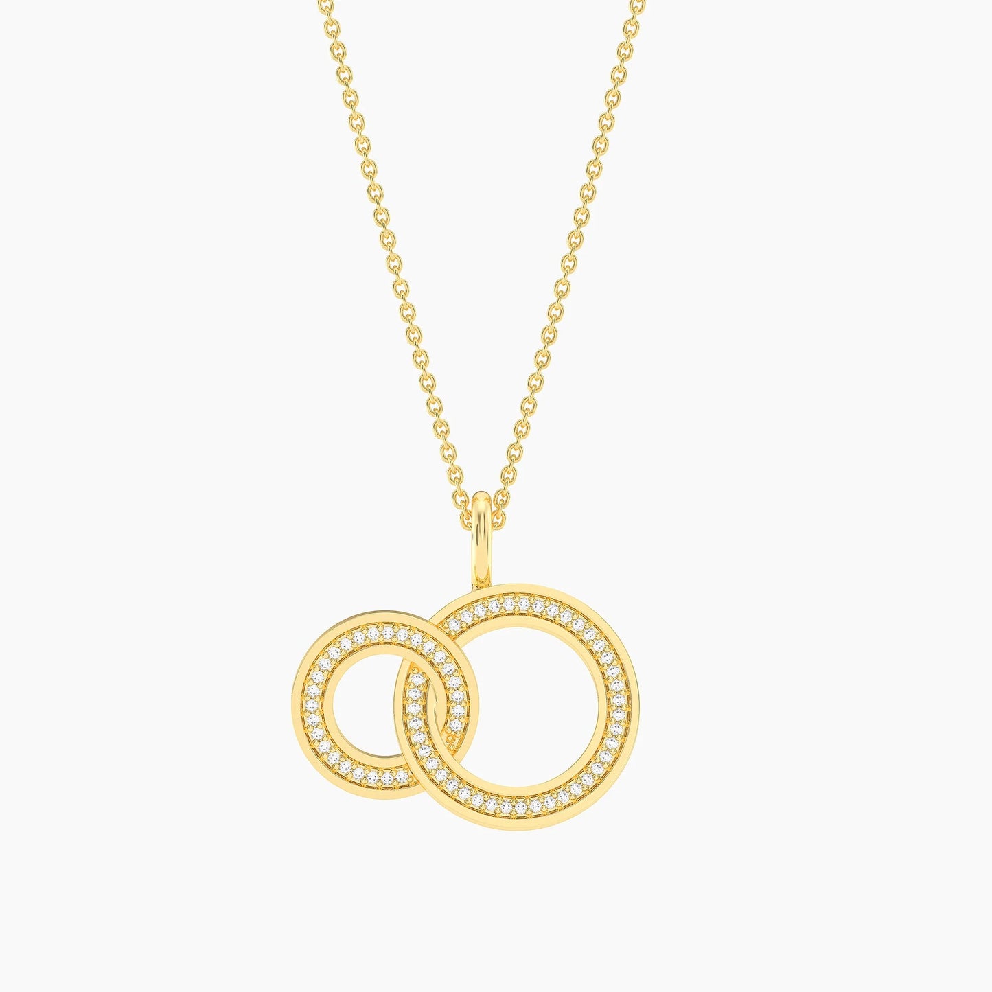 Waterproof Gold Forever Linked Pendant Necklace