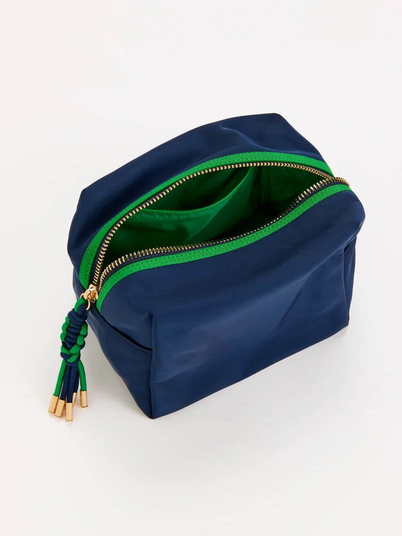 Jet Large Boxy Zip Pouch- Navy