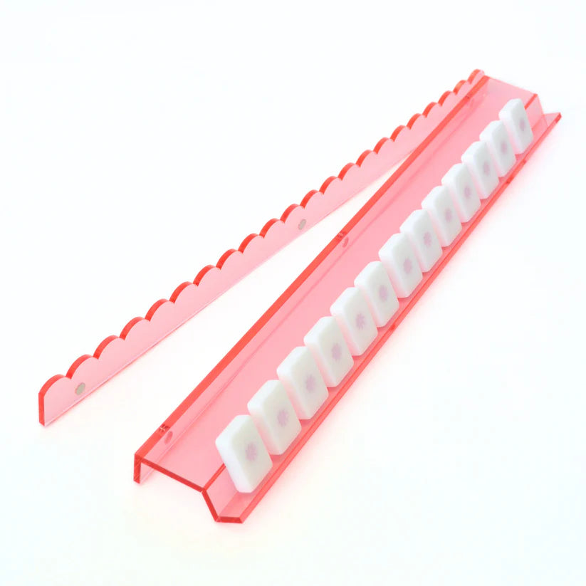 La Vie En Rose Mahjong Rack and Pusher Set; Set of 4
