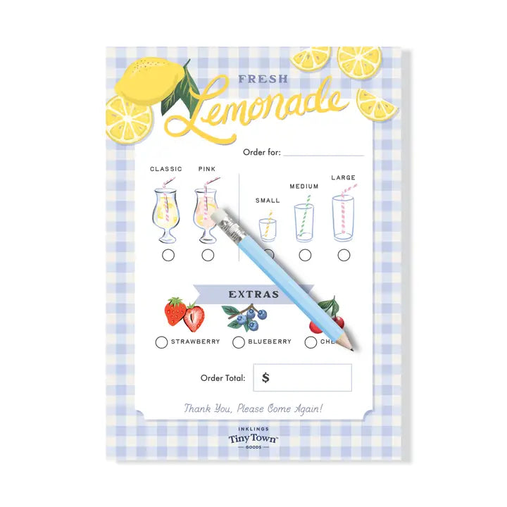 Lemonade Stand Play Notepad