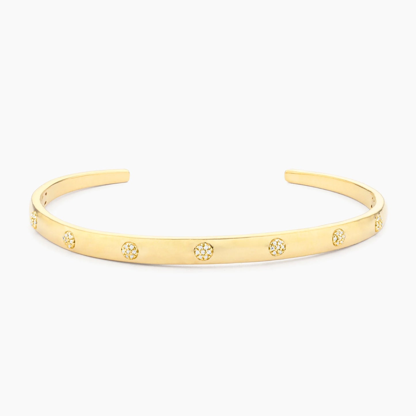 Waterproof Gold Lucky 7 Cuff Bracelet