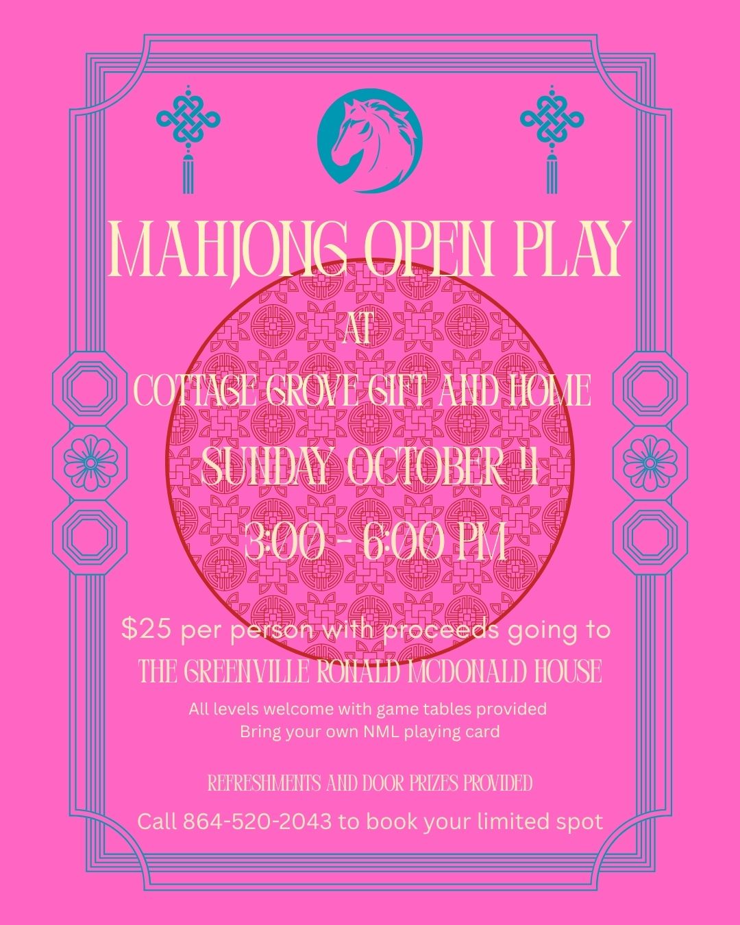 Mahjong Open Play - October 4