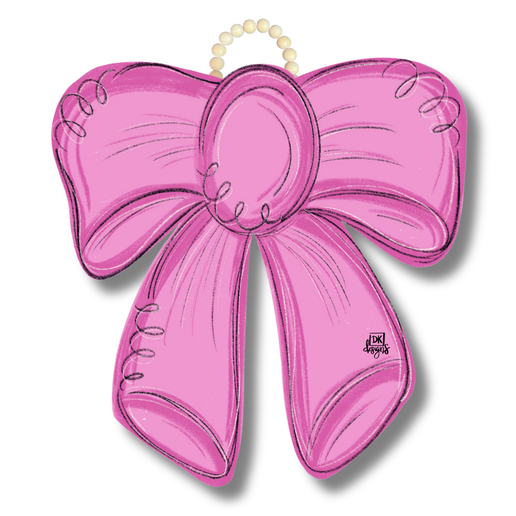 Pink Bow Door Hanger