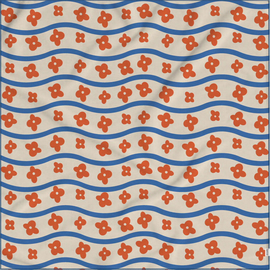 Posh Wave Microfiber Pool Towel
