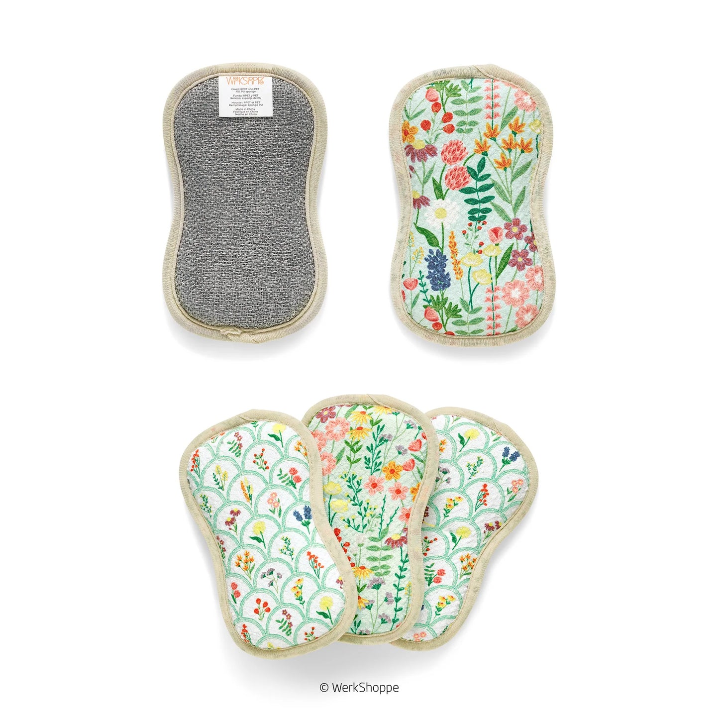 Wildflowers Microfiber Scrubbies