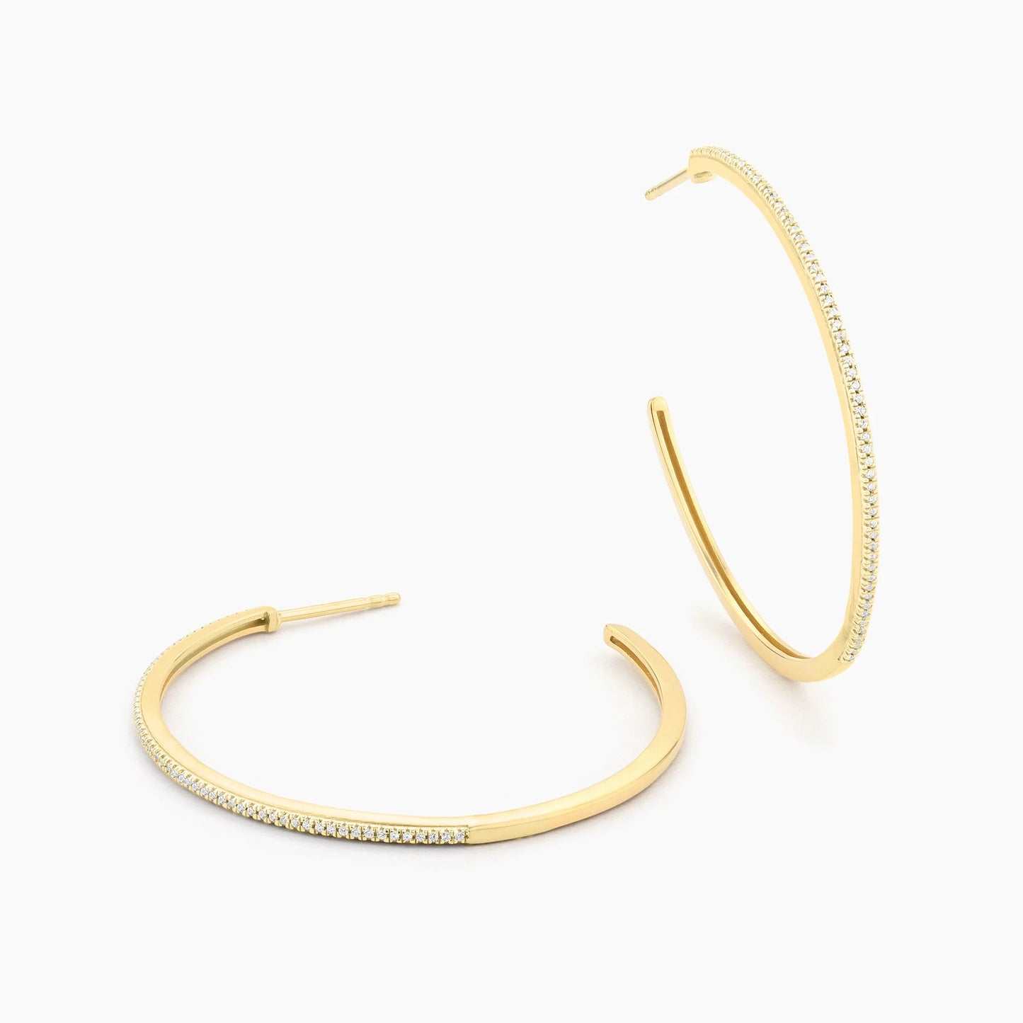 Waterproof Gold One Hot Havana Night Hoop Earrings