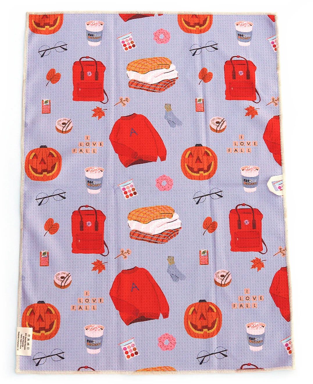 Fall Scrabble Microfiber Hand Towel