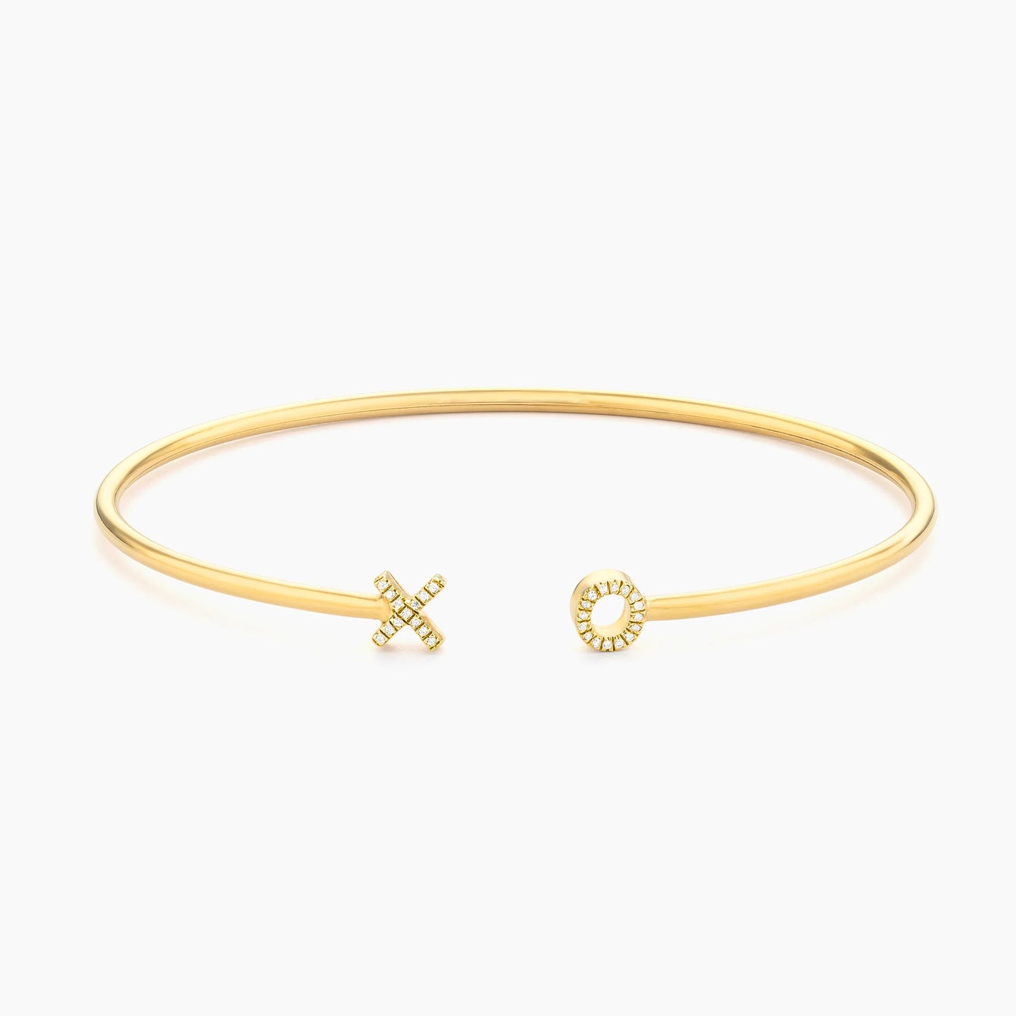 Waterproof Gold XO Flexi Cuff Bracelet