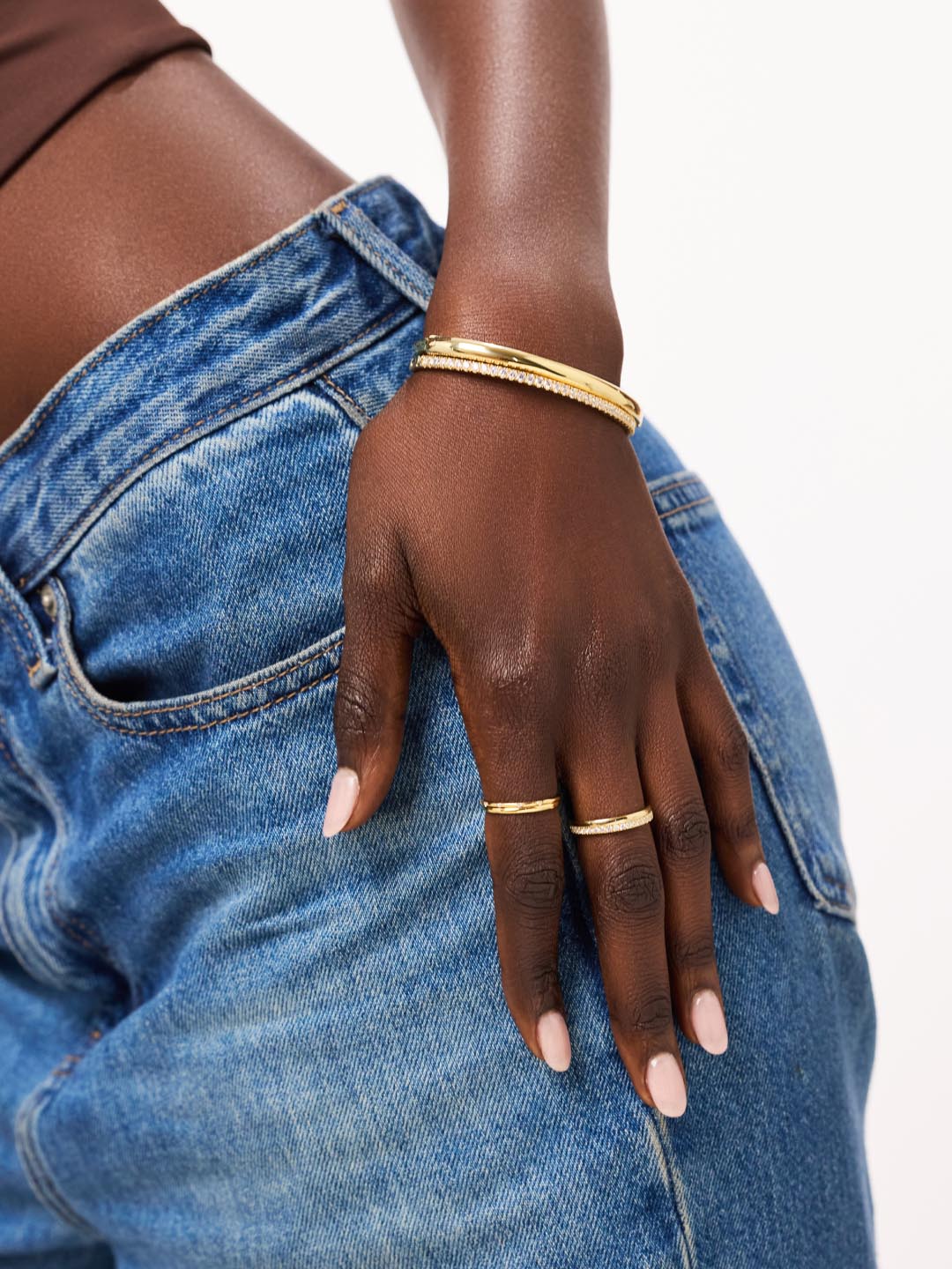 Juliette Gold Bangle Bracelet