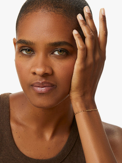 Poetry Slim Link Chain Bracelet