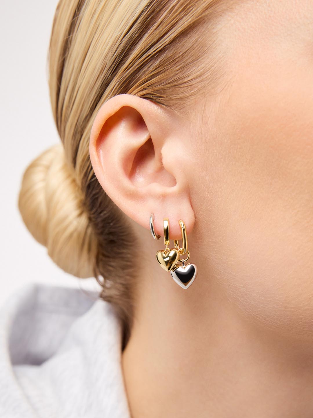 Wesley Heart Earrings