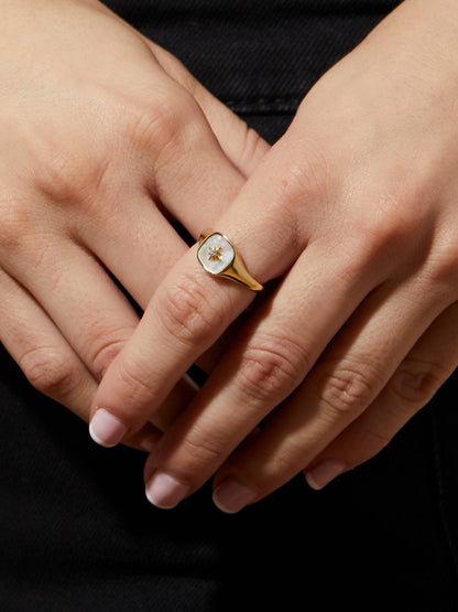 Amara Mother of Pearl Ring