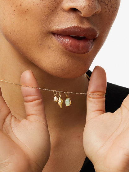 Ocean Gold Charm Necklace