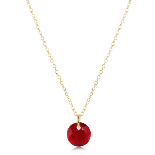 16" necklace gold - reflection small charm-01