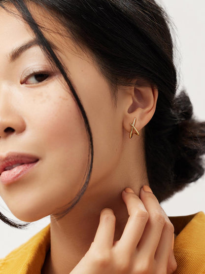 Sloane Gold Stud Earrings