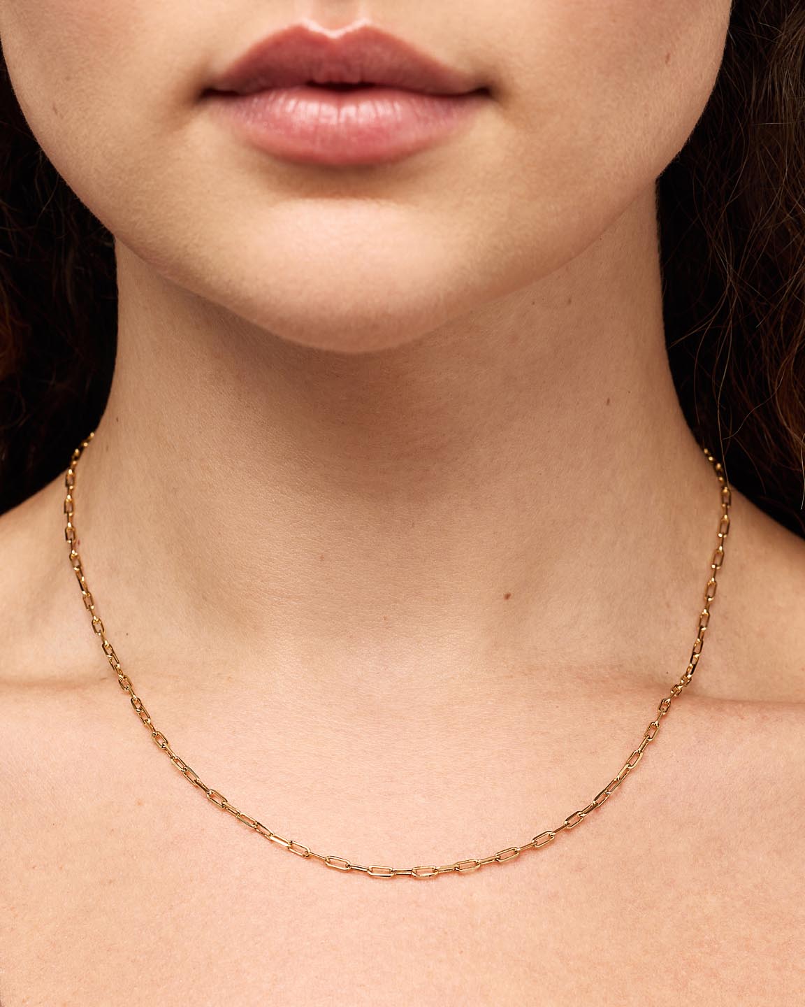 Laura Slim Gold Link Chain Necklace
