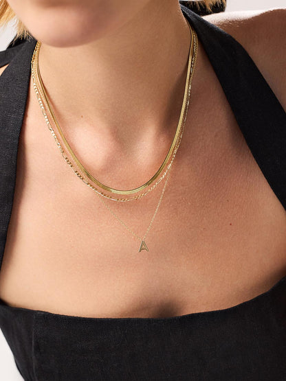Ina Herringbone Chain Necklace