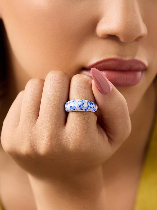Wrenley Marble Blue Ring