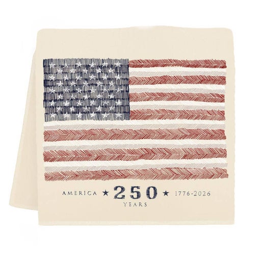 American Flag Anniversary Tea Towel
