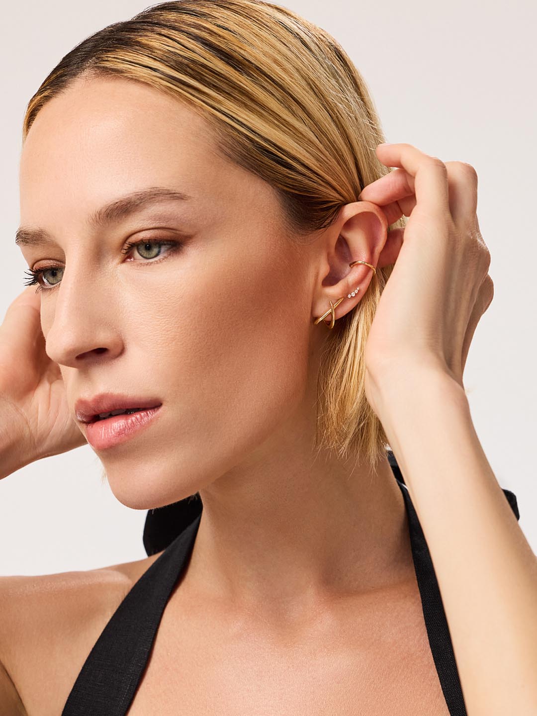 Sloane Gold Stud Earrings