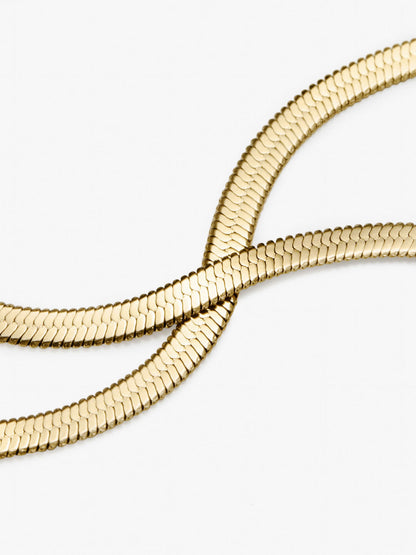 Ina Herringbone Chain Necklace