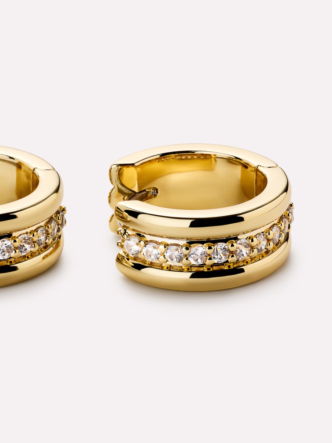 Asher Triple Huggie Earrings