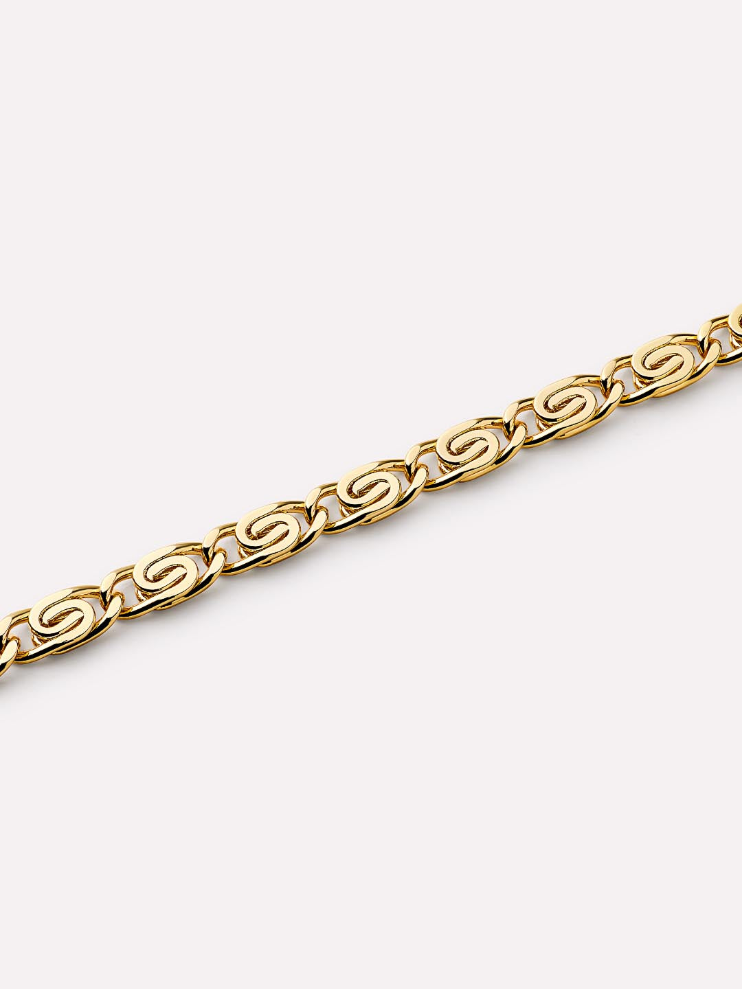 Navy Gold Chain Bracelet