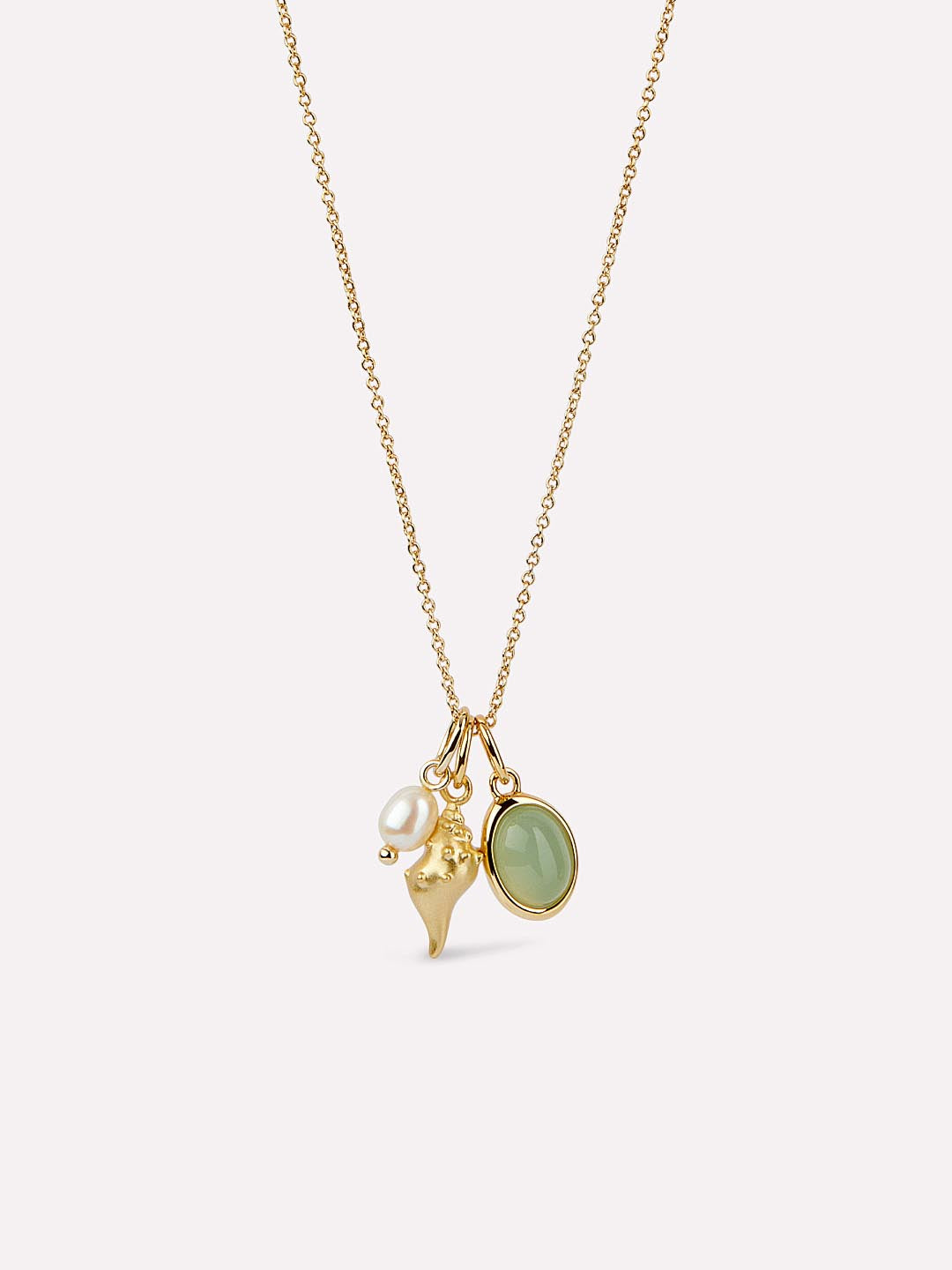 Ocean Gold Charm Necklace