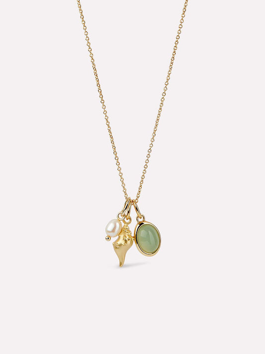 Ocean Gold Charm Necklace
