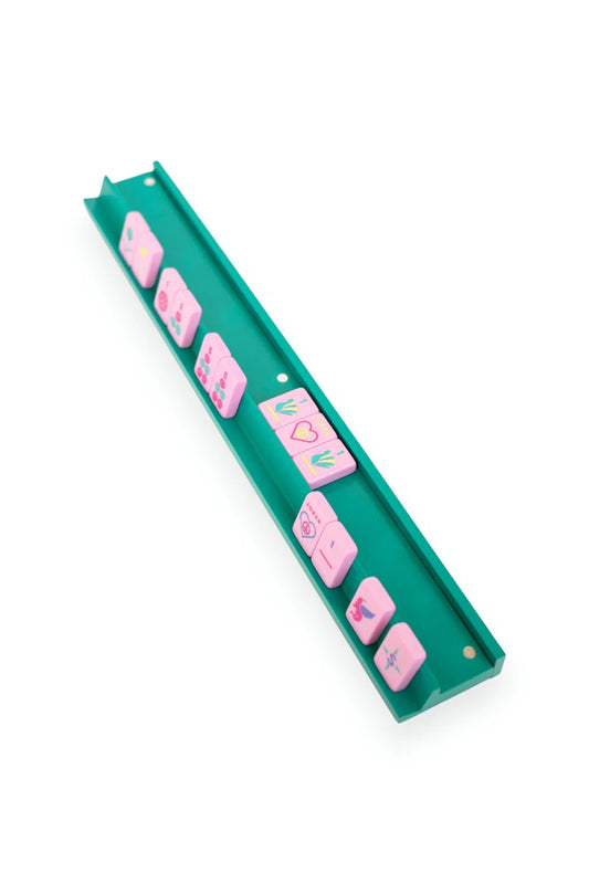 Mahjong Racks & Pushers- Aqua (Set of 4)
