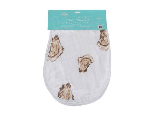 Aw Shucks! Oyster Burp and Bib Cloth (unisex)
