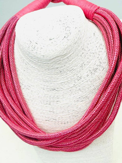Slub 8-Strand Necklace
