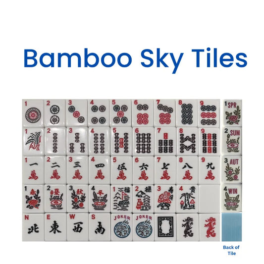 Bamboo Sky American Mahjong Tile Set