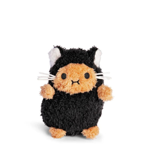 Black Kitty Ricespud Mini Sitting Plush Toy