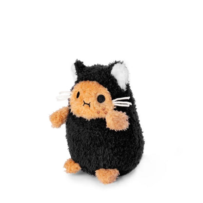 Black Kitty Ricespud Mini Sitting Plush Toy