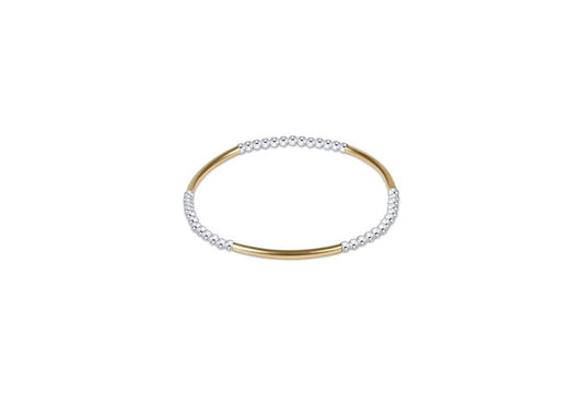 Bliss Bar Pattern Mixed Metal 2.5 mm Bracelet