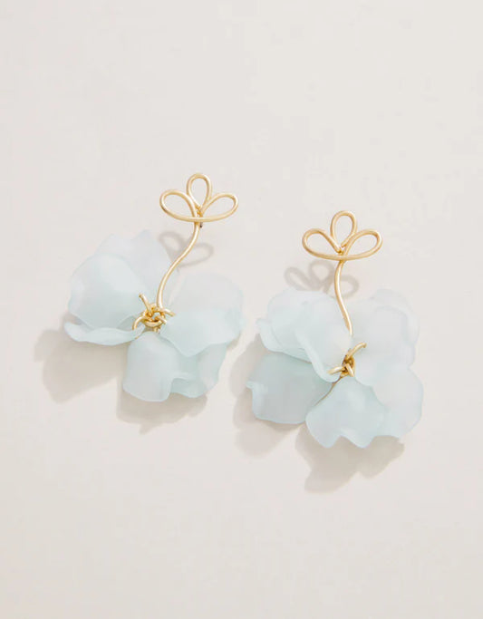 Corolla Stem Earrings Blue