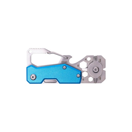 Stainless Multi-Tool Carabiner: Blue