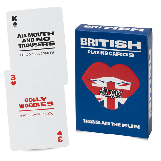 British Slang Travel Playing Cards