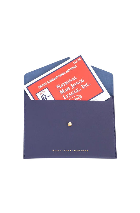 Navy Card Clutch