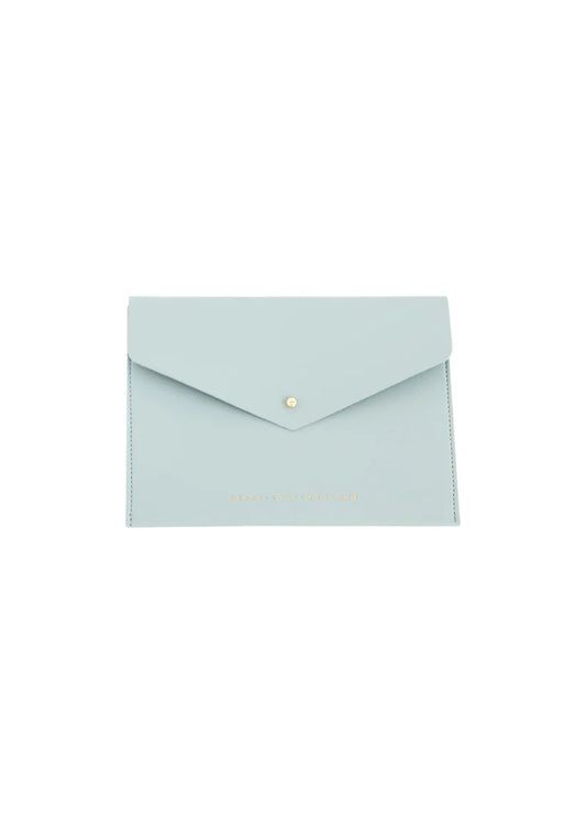 Serenity Blue Card Clutch