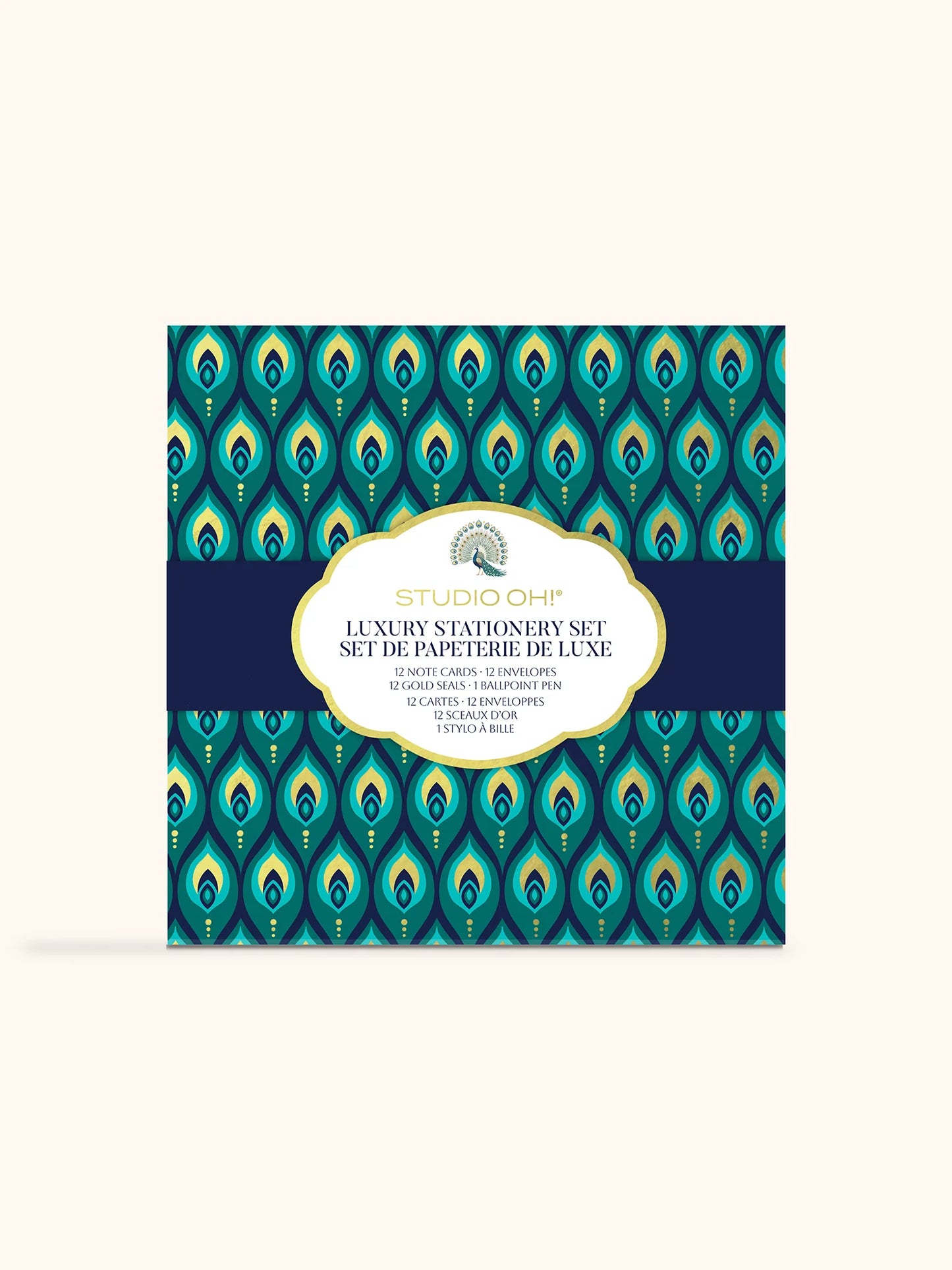 Cascading Plumes Luxury Stationary Set