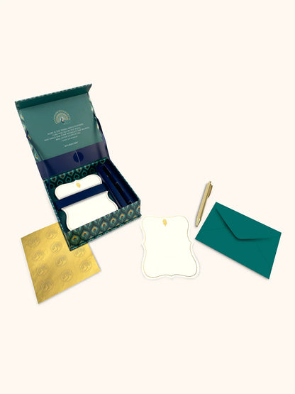 Cascading Plumes Luxury Stationary Set