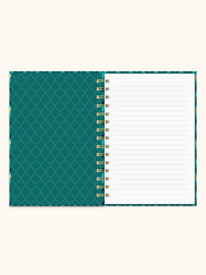 Cascading Plumes Oliver Notebook With Pen Pocket