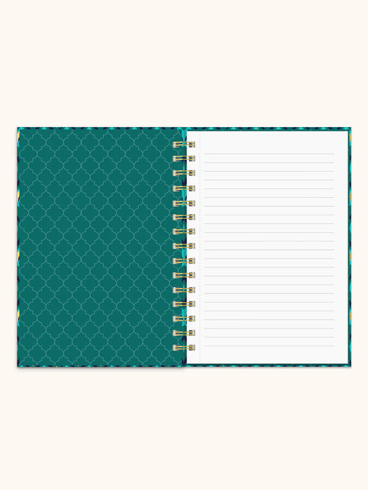Cascading Plumes Oliver Notebook With Pen Pocket