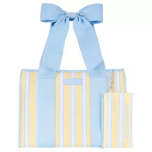Case-Mate Cabana Stripe Bow Jelly Tote Bag