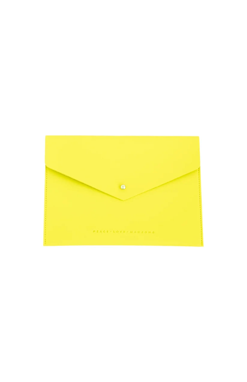 Chartreuse Card Clutch